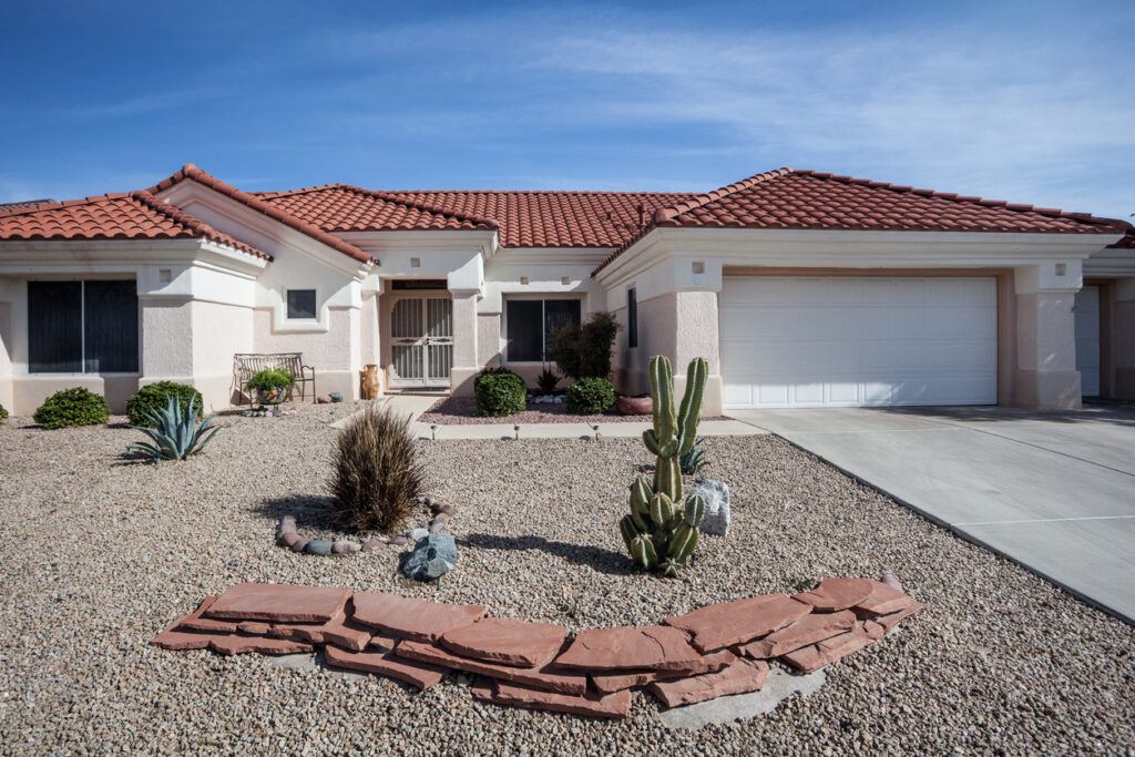Arizona-style house design common to the region