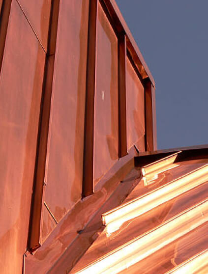 metal roofing copper