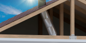 solar tube through roofing